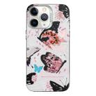 For iPhone 11 Pro Max Colorful Pattern TPU + PC Phone Case(Pink Butterflies) - 1
