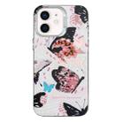 For iPhone 11 Colorful Pattern TPU + PC Phone Case(Pink Butterflies) - 1