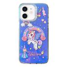 For iPhone 11 Colorful Pattern TPU + PC Phone Case(Rainbow Unicorn) - 1