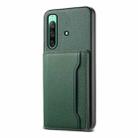 For Sony Xperia 10 IV Calf Texture Card Bag Design Full Coverage Phone Case(Green) - 1