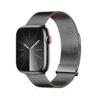 For Apple Watch Ultra 49mm DUX DUCIS Milanese Pro Series Stainless Steel Watch Band(Graphite) - 1