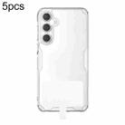 5pcs Ultra-Thin Universal Phone Lanyard Strap Patch Gasket(White) - 1