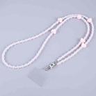 Mobile Phone Anti-lost Love Heart Crossbody Long Bead Chain(Pink) - 1