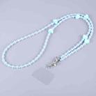 Mobile Phone Anti-lost Love Heart Crossbody Long Bead Chain(Blue) - 1