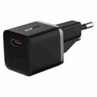 Baseus GaN5 20W mini USB-C / Type-C Gallium Nitride Fast Charger, EU Plug(Black) - 1