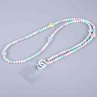 Mobile Phone Anti-lost Dazzling Crossbody Long Bead Chain(Colorful Flower) - 1