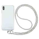 Mobile Phone Anti-lost Ink Wash Crossbody Long Bead Chain(Silver) - 1