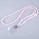 Mobile Phone Anti-lost Butterfly Crossbody Long Bead Chain(Pink) - 1