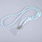 Mobile Phone Anti-lost Butterfly Crossbody Long Bead Chain(Blue) - 1