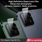 For Xiaomi Pad 6S Pro 12.4 2 PCS/Set IMAK HD Glass Rear Camera Lens Film - 3
