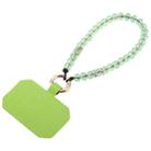 Mobile Phone Anti-lost Bead Chain Short Lanyard with Pad(Light Green) - 1