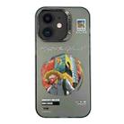 For iPhone 11 Electroplated Lens Illustration Phone Case(Grey) - 1