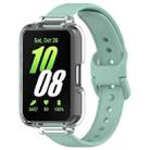 For Samsung Galaxy Fit 3 Half Coverage PC Watch Case + Silicone Watch Band Set(Teal) - 1