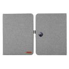 For OPPO Pad Neo 11.4 Fabric Leather Tablet Case(Grey) - 1