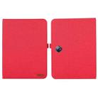 For OPPO Pad Neo 11.4 Fabric Leather Tablet Case(Red) - 1