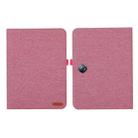 For OPPO Pad Neo 11.4 Fabric Leather Tablet Case(Pink) - 1