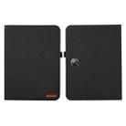 For OPPO Pad Neo 11.4 Fabric Leather Tablet Case(Black) - 1