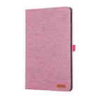 For OPPO Pad SE 11 2025 Fabric Texture Horizontal Flip Leather Tablet Case(Pink) - 2