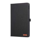 For OPPO Pad SE 11 2025 Fabric Texture Horizontal Flip Leather Tablet Case(Black) - 2