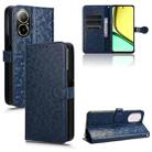 For Realme C67 4G Honeycomb Dot Texture Leather Phone Case(Blue) - 1