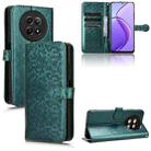 For Realme 12 5G Honeycomb Dot Texture Leather Phone Case(Green) - 1