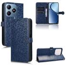 For Realme C61 / C63 Honeycomb Dot Texture Leather Phone Case(Blue) - 1