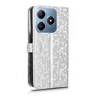 For Realme C61 / C63 Honeycomb Dot Texture Leather Phone Case(Silver) - 3