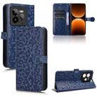 For Realme GT 7 Pro Honeycomb Dot Texture Leather Phone Case(Blue) - 1