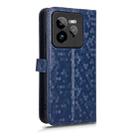 For Realme GT 7 Pro Honeycomb Dot Texture Leather Phone Case(Blue) - 3