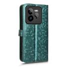 For Realme GT 7 Pro Honeycomb Dot Texture Leather Phone Case(Green) - 3