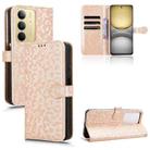 For Realme C75 4G Honeycomb Dot Texture Leather Phone Case(Gold) - 1