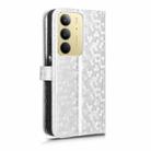 For Realme C75 4G Honeycomb Dot Texture Leather Phone Case(Silver) - 3