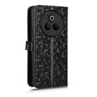 For Realme P3 Pro Honeycomb Dot Texture Leather Phone Case(Black) - 3