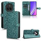 For Realme P3 Pro Honeycomb Dot Texture Leather Phone Case(Green) - 1