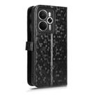For Realme 14 5G Honeycomb Dot Texture Leather Phone Case(Black) - 3