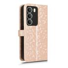 For Realme 14x 5G Malaysia / V70 Honeycomb Dot Texture Leather Phone Case(Gold) - 3