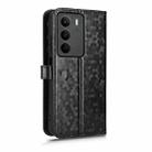 For Realme C71 4G Honeycomb Dot Texture Leather Phone Case(Black) - 3