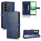 For Realme C71 4G Honeycomb Dot Texture Leather Phone Case(Blue) - 1