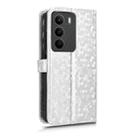 For Realme C71 4G Honeycomb Dot Texture Leather Phone Case(Silver) - 3