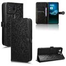 For Asus ROG Phone 8 Honeycomb Dot Texture Leather Phone Case(Black) - 1