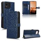 For Asus Zenfone 11 Ultra Honeycomb Dot Texture Leather Phone Case(Blue) - 1
