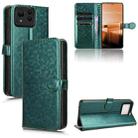 For Asus Zenfone 11 Ultra Honeycomb Dot Texture Leather Phone Case(Green) - 1