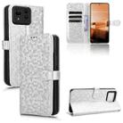 For Asus Zenfone 11 Ultra Honeycomb Dot Texture Leather Phone Case(Silver) - 1