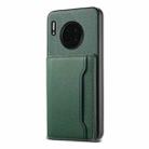 For Huawei Mate 30 Calf Texture Card Bag Design Full Coverage Phone Case(Green) - 1