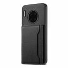 For Huawei Mate 30 Pro Calf Texture Card Bag Design Full Coverage Phone Case(Black) - 1