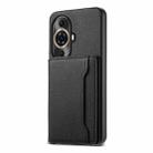 For Huawei nova 11 Pro Calf Texture Card Bag Design Full Coverage Phone Case(Black) - 1