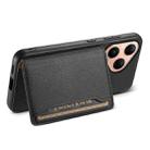 For Huawei Pura 80 5G Calf Texture Card Bag Design Full Coverage Phone Case(Black) - 3