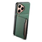 For Huawei Pura 80 5G Calf Texture Card Bag Design Full Coverage Phone Case(Green) - 2
