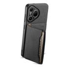 For Huawei Pura 80 Pro / 80 Pro+ 5G Calf Texture Card Bag Design Full Coverage Phone Case(Black) - 2
