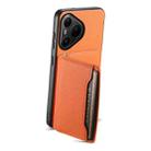 For Huawei Pura 80 Pro / 80 Pro+ 5G Calf Texture Card Bag Design Full Coverage Phone Case(Orange) - 2